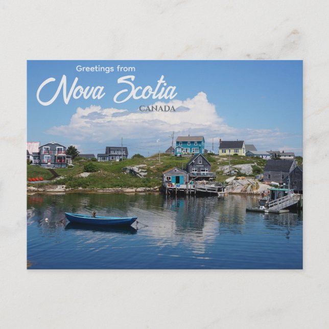 Hälsningar från Nova Scotia Kanada vykort  (Framsida)