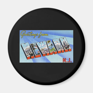 Hälsningar från nya Newark - jersey Magnet