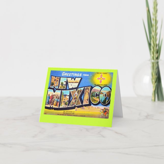 Hälsningar från nytt - mexico kort (Framsida)