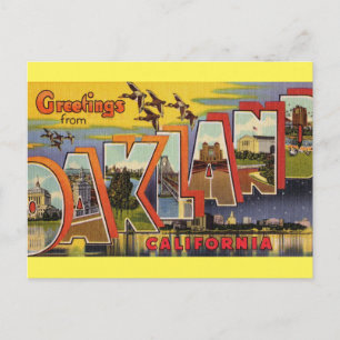 Hälsningar från Oakland Kalifornien vykort