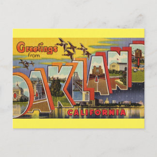 Hälsningar från Oakland Kalifornien vykort
