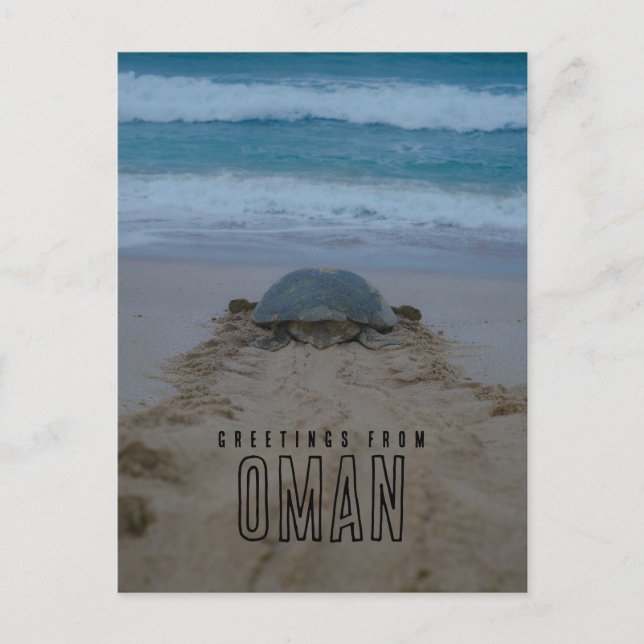 Hälsningar från Oman Vykort (Framsida)