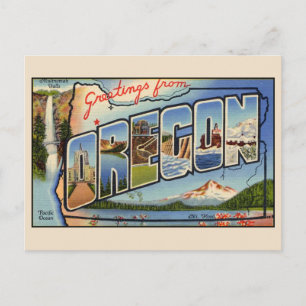 Hälsningar från Oregon Stor brevbrevskort Vykort