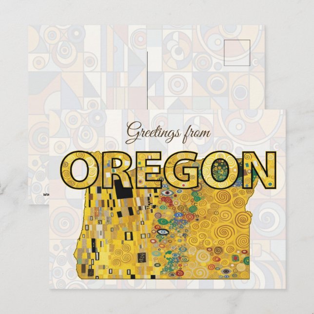 Hälsningar från Oregon Vykort (Fram/baksida)