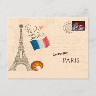Hälsningar från Paris Vykort