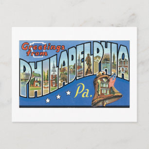 Hälsningar från Philadelphia, PA Vykort