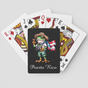 Hälsningar från Puerto Rico Coqui Groda Boricua  Casinokort