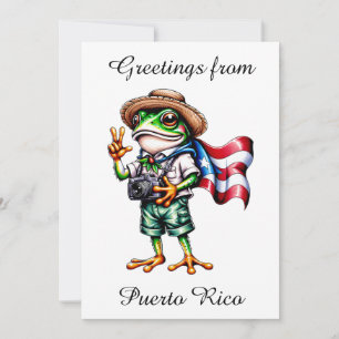 Hälsningar från Puerto Rico Coqui Groda Boricua  Inbjudningar