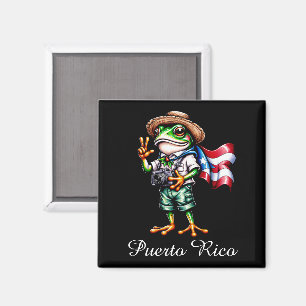 Hälsningar från Puerto Rico Coqui Groda Boricua  Magnet