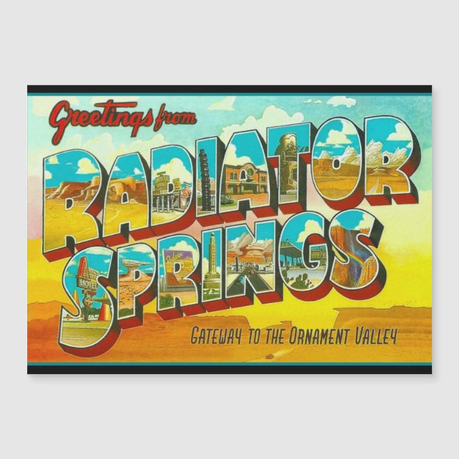 Hälsningar från Radiator Springs Arizona (Framsida)