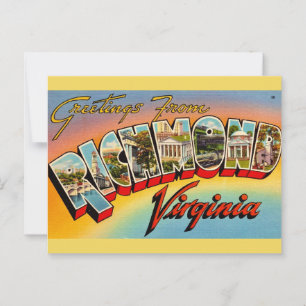 Hälsningar från Richmond, VA Vykort