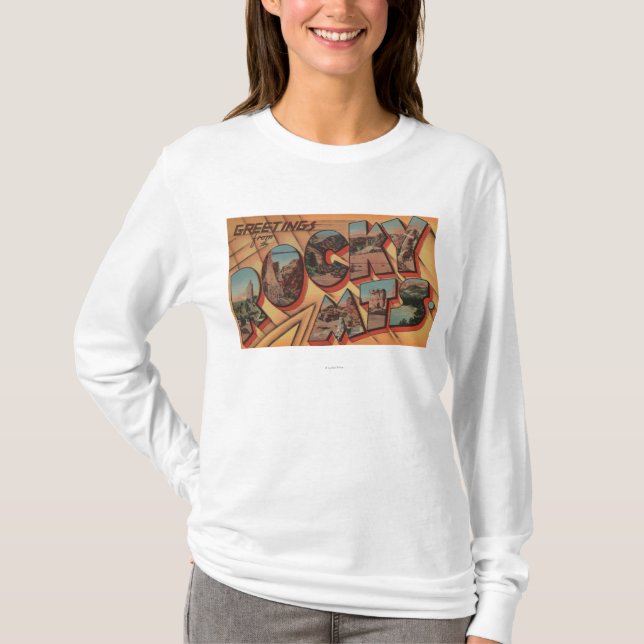 Hälsningar från rocky mountains tee (Framsida)