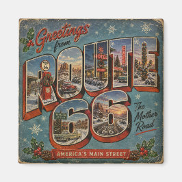 Hälsningar från Route 66 Amerikas huvudgata Magnet