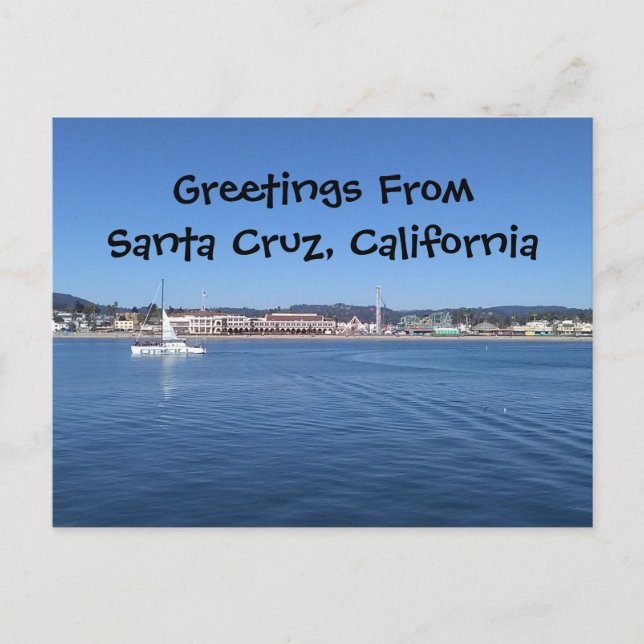 Hälsningar från Santa Cruz, California Post Card Vykort (Framsida)