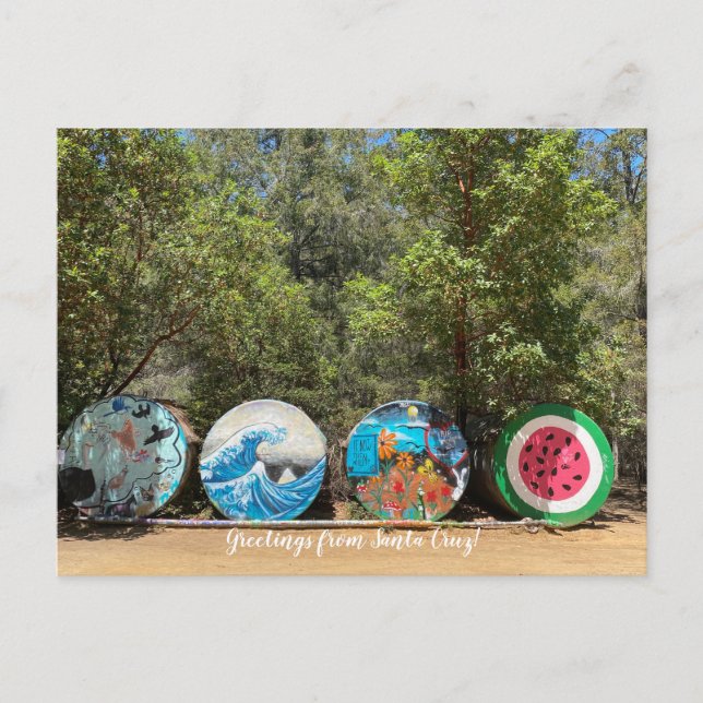 Hälsningar från Santa Cruz! Vykort (Framsida)