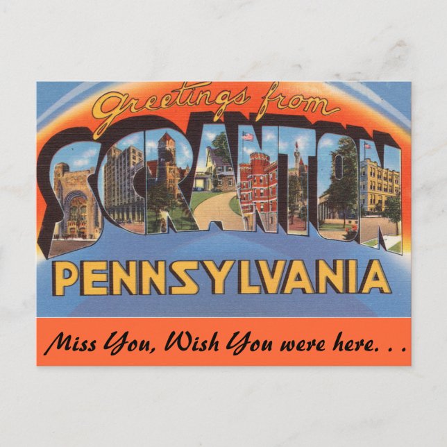 Hälsningar från Scranton Vykort (Framsida)