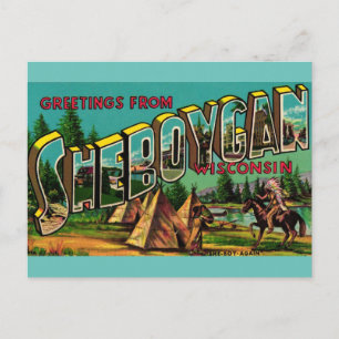 Hälsningar från SHEBOYGAN WISCONSIN Vykort