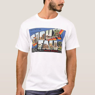 Hälsningar från Sioux Falls South Dakota, vintag T-shirt