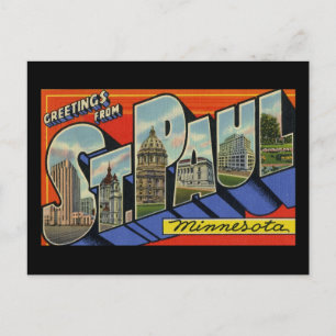 Hälsningar från St. Paul Minnesota Vykort