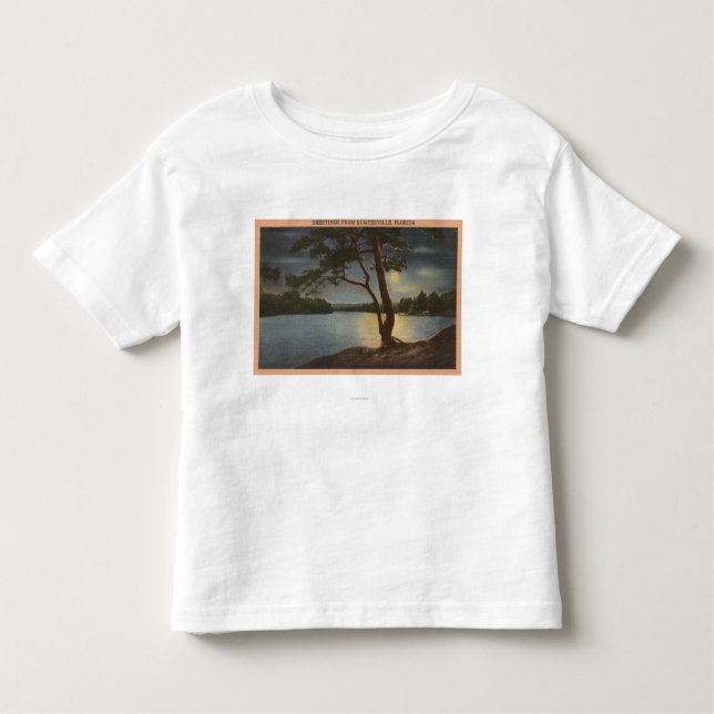 Hälsningar från Sumterville, Florida - måne Tee Shirt (Framsida)