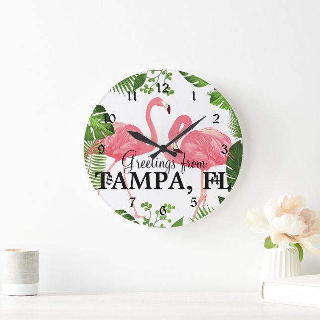 Hälsningar från Tampa, FL Stor Klocka (Hem)