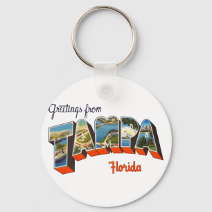 Hälsningar från Tampa, Florida Nyckelring