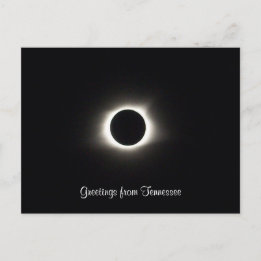 HÄLSNINGAR FRÅN TENNESSEE solförmörkelse fotografi Vykort