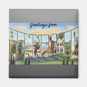 Hälsningar från Tennessee, vintage Magnet