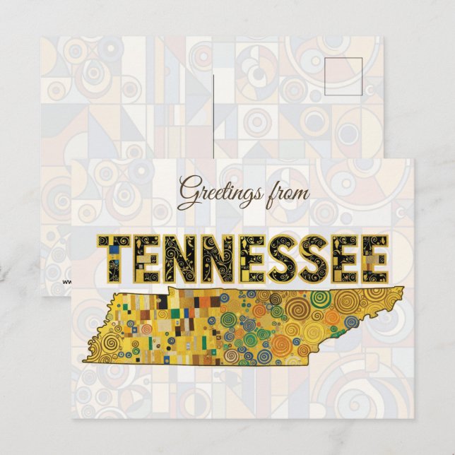 Hälsningar från Tennessee Vykort (Fram/baksida)