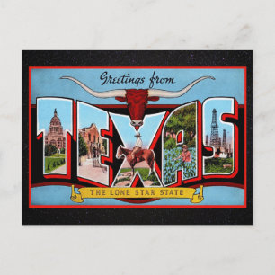 Hälsningar från Texas Resekort Vykort