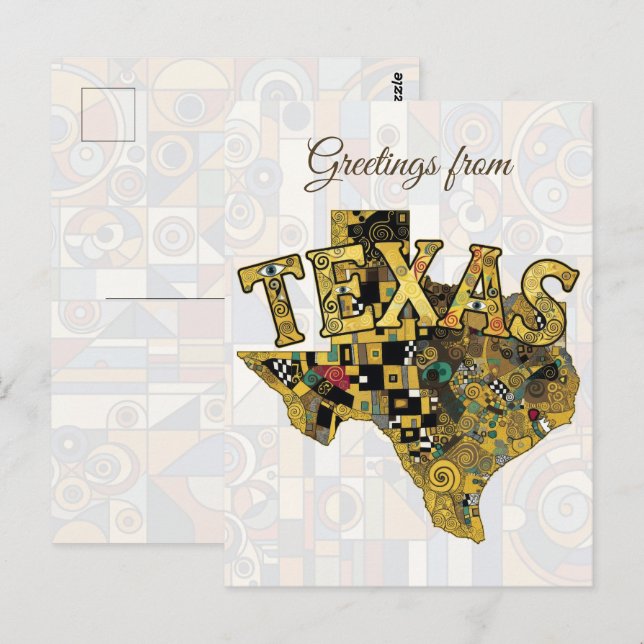 Hälsningar från Texas Vykort (Fram/baksida)