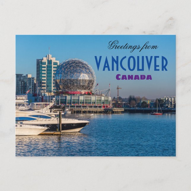 Hälsningar från Vancouver Kanada vykort (Framsida)