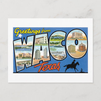 Hälsningar från Waco, Texas Vykort