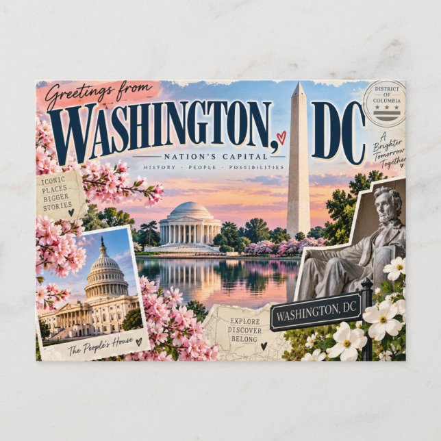 Hälsningar från Washington, DC vykort (Framsida)