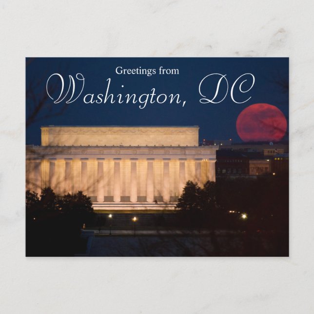 Hälsningar från Washington DC vykort (Framsida)