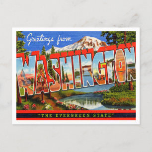 Hälsningar från Washington, The Evergreen State Vykort