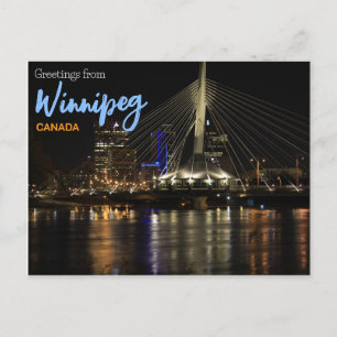 Hälsningar från Winnipeg Kanada vykort