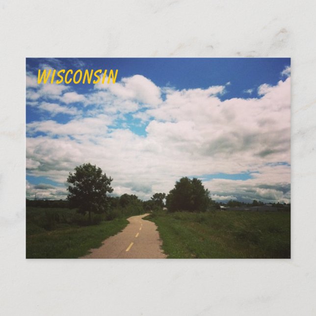Hälsningar från Wisconsin! Vykort (Framsida)