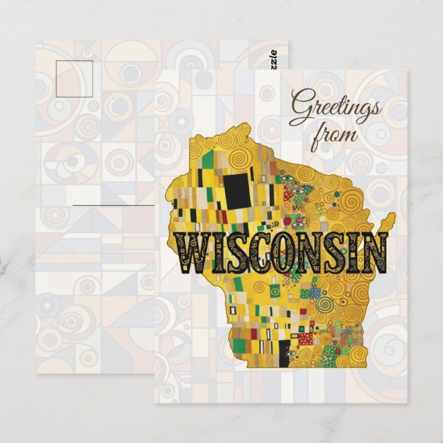 Hälsningar från Wisconsin Vykort (Fram/baksida)