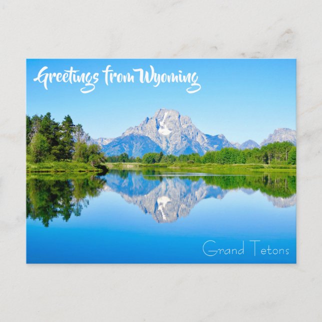 Hälsningar från Wyoming Grand Tetons vykort (Framsida)