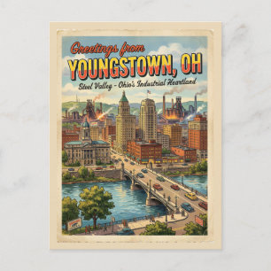 Hälsningar från Youngstown OH  Vykort