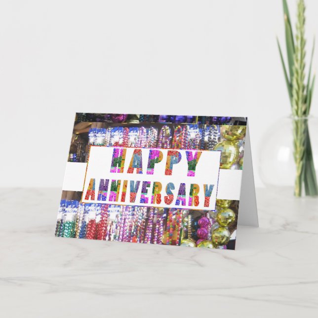 Hälsningar: HappyANNIVERSARY lyckligårsdag Kort (Framsida)