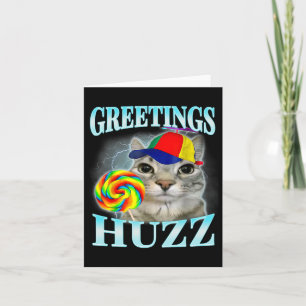 Hälsningar Huzz Roligt Gen Z Gen Alpha Slang Meme Kort