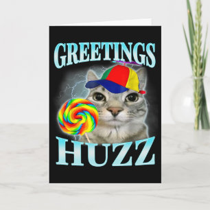 Hälsningar Huzz Roligt Gen Z Gen Alpha Slang Meme Kort