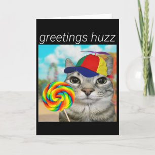 Hälsningar Huzz Roligt Gen Z Gen Alpha Slang Meme Kort