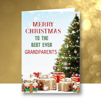 Hälsningar! Mormor och farfar Glad jul-kort Kort