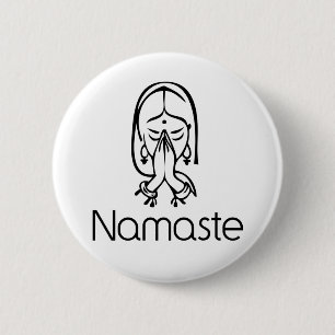 Hälsningar - Namaste Knapp