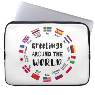 Hälsningar runt om i världen, Hej på alla språk Laptop Fodral