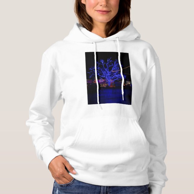 Hälsningen Blå Träd Tee Shirt (Framsida)