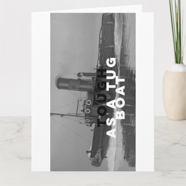 Hälsningen får den väl korttuffen som en bogserbåt kort (Framsida)